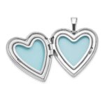 Sterling Silver RH-plated I LOVE YOU... 20mm/12mm Locket/Pendant Set - Image 5