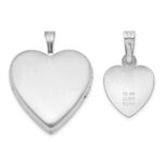Sterling Silver RH-plated FOREVER 20mm/12mm Locket/Pendant Set - Image 3