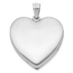 Sterling Silver Rhodium-plated Satin Enamel Rose Ash Holder Heart Locket - Image 3