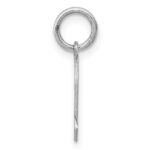 Sterling Silver Rh-plt Engraveable Boy Disc Charm Polish on Front/Back - Image 2