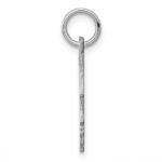 Sterling Silver Rh-plt Engraveable Boy Disc Charm Polish on Front/Back - Image 2