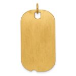 Sterling Silver GP Engraveable Dog Tag Disc Charm - Image 4