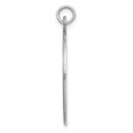 Sterling Silver Rhod-plate Eng. Oval Polish Front/Satin Back Disc Charm - Image 2