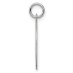 SS Rh-plt Engraveable Round Patterned Polished Front/Satin Back Disc - Image 2