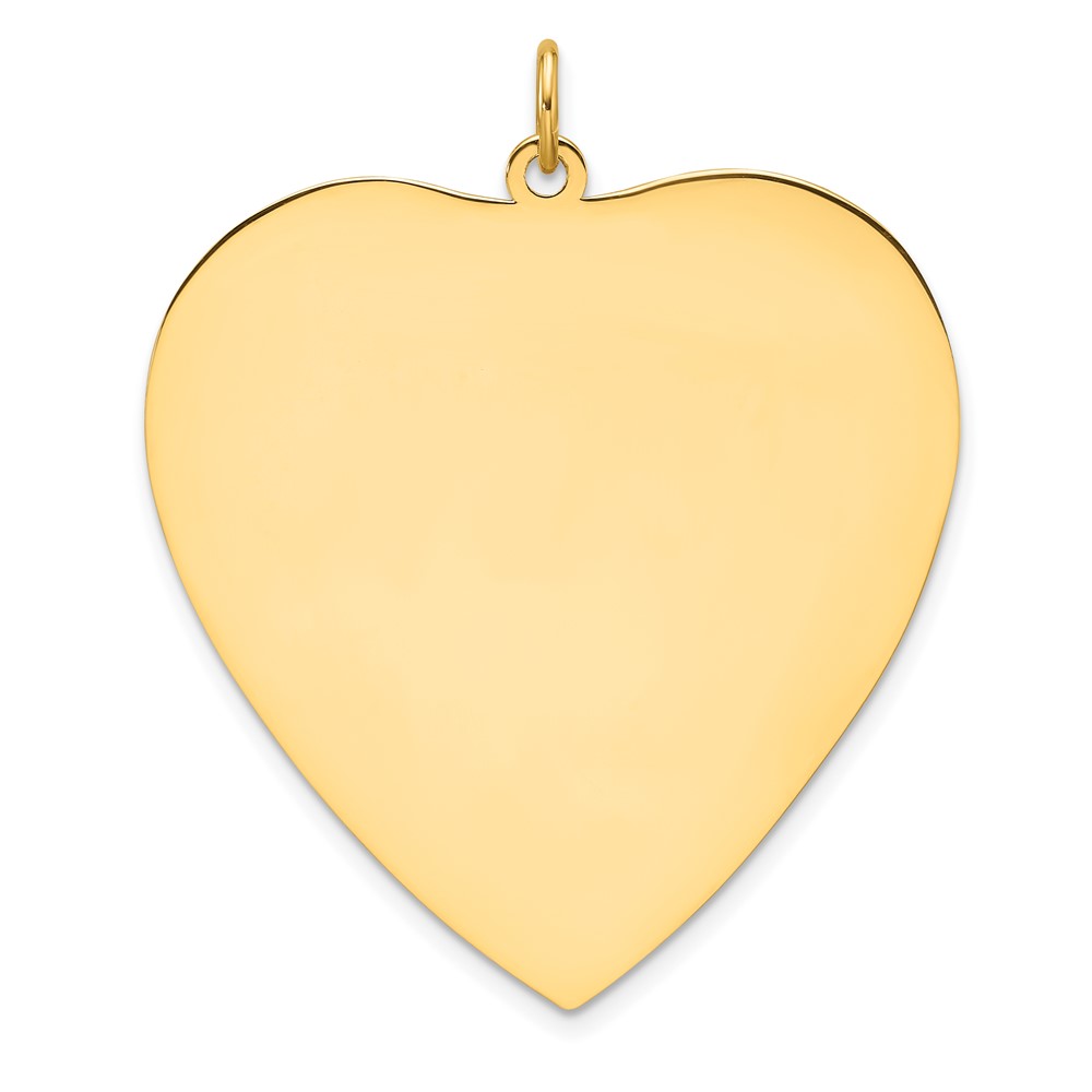 QM550G-4.jpg Sterling Silver GP Engraveable Heart Polished Disc Charm - Image 1