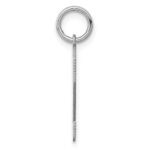 Sterling Silver/Rhodium-plated Polished Number 2 Charm - Image 2