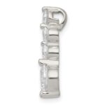 Sterling Silver Polished CZ Pendant - Image 2