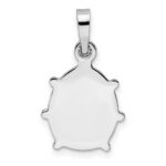 Sterling Silver Rhodium-plated Enameled Ladybug Pendant - Image 4
