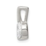 Sterling Silver CZ Pendant Chain Slide - Image 2