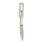 Sterling Silver Rhodium Plated Diamond Pendant - Image 2