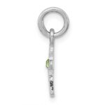 Sterling Silver RH-pltd Child's Aug Lt Green Preciosca Crystal Cross Penda - Image 2