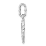 Sterling Silver Rhodium-plated Multi Gemstone Pendant - Image 2