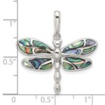 Sterling Silver Abalone Dragonfly Pendant - Image 4