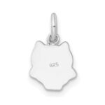 Sterling Silver RH-plated Multi-color Enameled Owl Children's Pendant - Image 4