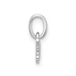 Sterling Silver Rhodium-plated Children's Small Enamel Butterfly Pendant - Image 2