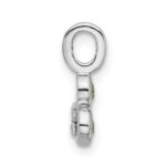 Sterling Silver Rhodium-plated Peridot Pendant - Image 2