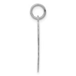 Sterling Silver/Rhodium-plated Polished Number 9 Charm - Image 2