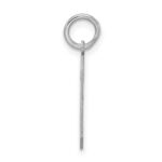 Sterling Silver/Gold-plated Satin Number 6 Charm - Image 2