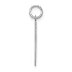 Sterling Silver/Rhodium-plated Satin Number 60 Charm - Image 2