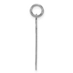 Sterling Silver/Rhodium-plated Satin Number 11 Charm - Image 2