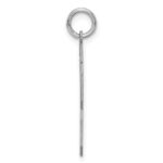 Sterling Silver/Rhodium-plated Satin Number 13 Charm - Image 2