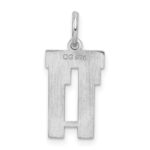 Sterling Silver/Rhodium-plated Satin Number 11 Charm - Image 4
