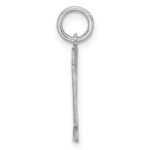 Sterling Silver/Rhodium-plated Satin Number 44 Charm - Image 2