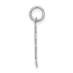 Sterling Silver/Rhodium-plated Satin Number 62 Charm - Image 2