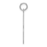 Sterling Silver/Rhodium-plated Polished Number 3 Charm - Image 2