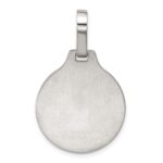 Sterling Silver Black Epoxy Bass Fish Pendant - Image 3