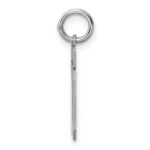 Sterling Silver/Rhodium-plated Polished Number 10 Charm - Image 2