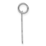 Sterling Silver/Rhodium-plated Polished Number 13 Charm - Image 2