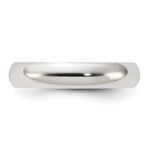 Sterling Silver 4mm Half Round Size 6.5 Band - Image 3