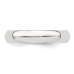 Sterling Silver 4mm Half Round Size 6.5 Band - Image 5