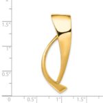 14k Polished Slide Fits up to 8mm Regular/Fancy/Reversible Omega - Image 4