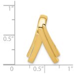 14k Polished Slide Fits up to 6mm Regular/Fancy/Reversible Omega - Image 4