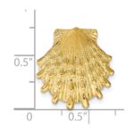 14k Lion's Paw Shell Omega Slide - Image 3