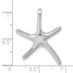 14K White Gold Starfish Chain Slide - Image 3