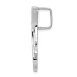 14k White Gold Polished Slide Fits up to 6mm Regular/8mm Fancy or Reversible Omega - Image 2