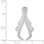 14k White Gold Polished Slide Fits up to 6mm Regular/8mm Fancy or Reversible Omega - Image 3