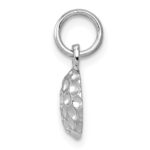 14k White Gold Domed Golf Ball Charm - Image 2