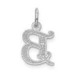 14KW Diamond-cut Letter B Initial Charm - Image 4