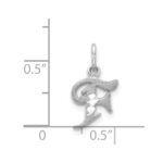 14KW Diamond-cut Letter F Initial Charm - Image 3
