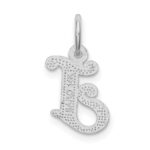 14KW Diamond-cut Letter J Initial Charm - Image 4