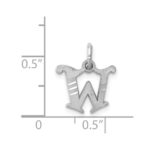 14KW Diamond-cut Letter W Initial Charm - Image 4