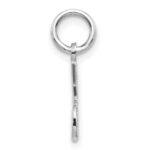 14k White Gold #1 DAD Charm - Image 2