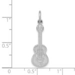 14k White Gold Acoustic Guitar Charm - Image 4