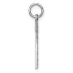 14kw Large Brushed Diamond-cut  Number 7 Charm - Image 2