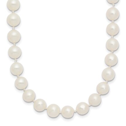 10k 6-7mm White Near-Round Freshwater Cultured Pearl Necklace