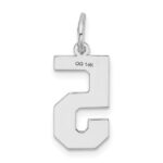 14kw Medium Satin Number 5 Charm - Image 4
